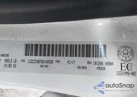 2016 Chrysler 200 Limited from USA, damaged, VIN 1C3CCCAB7GN140358